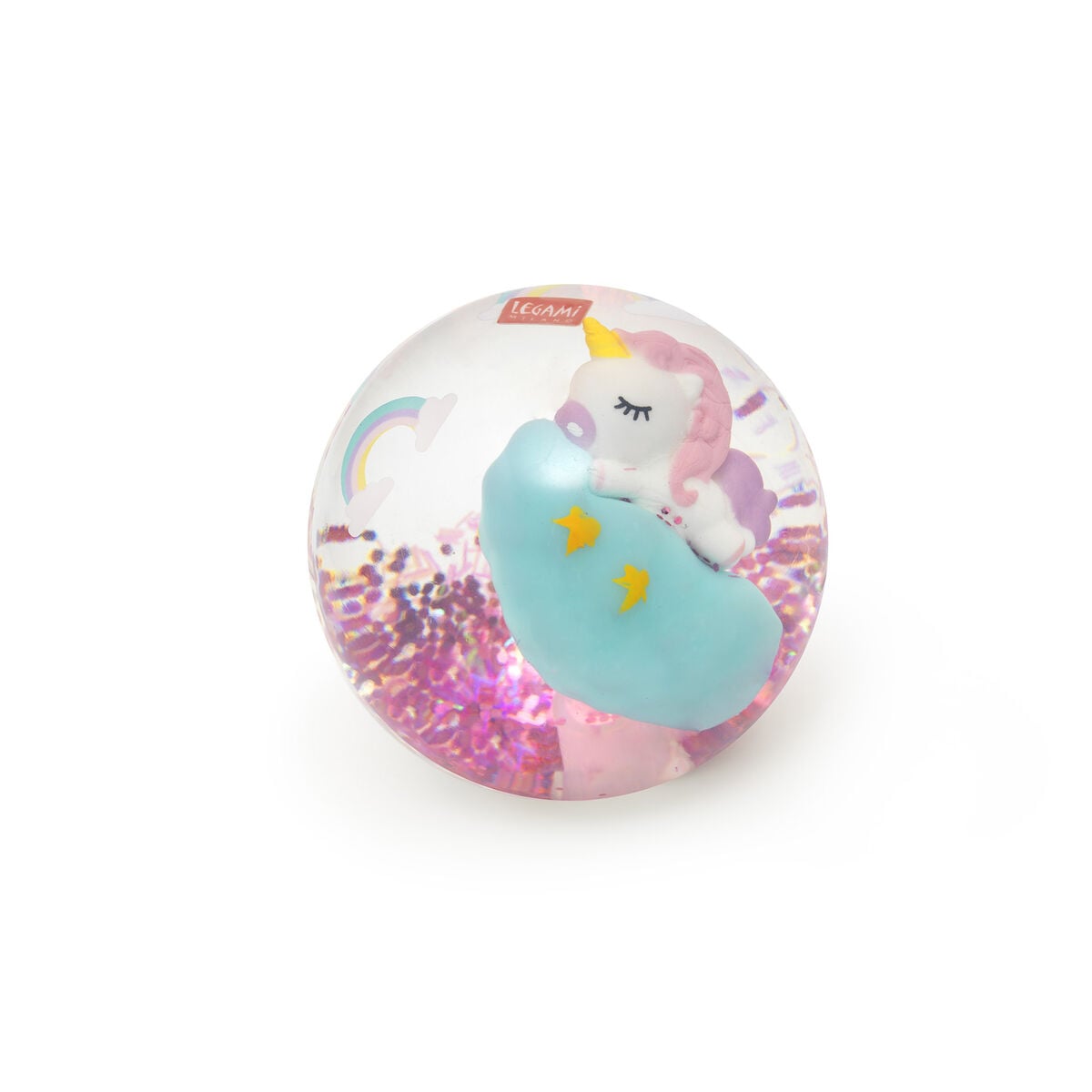 Legami Light-Up Bouncy Ball Pallina Rimbalzante Luminosa - Unicorn