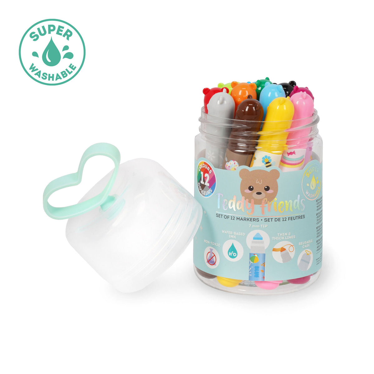 Legami Teddy Friends – set 12 pennarelli – foto 4