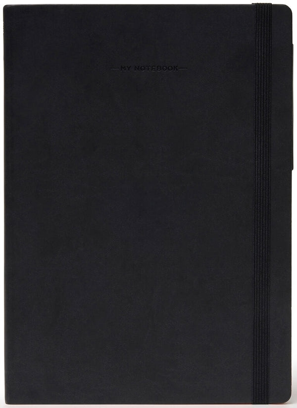 Legami MY NOTEBOOK - LARGE LINED BLACK - 8056304489500