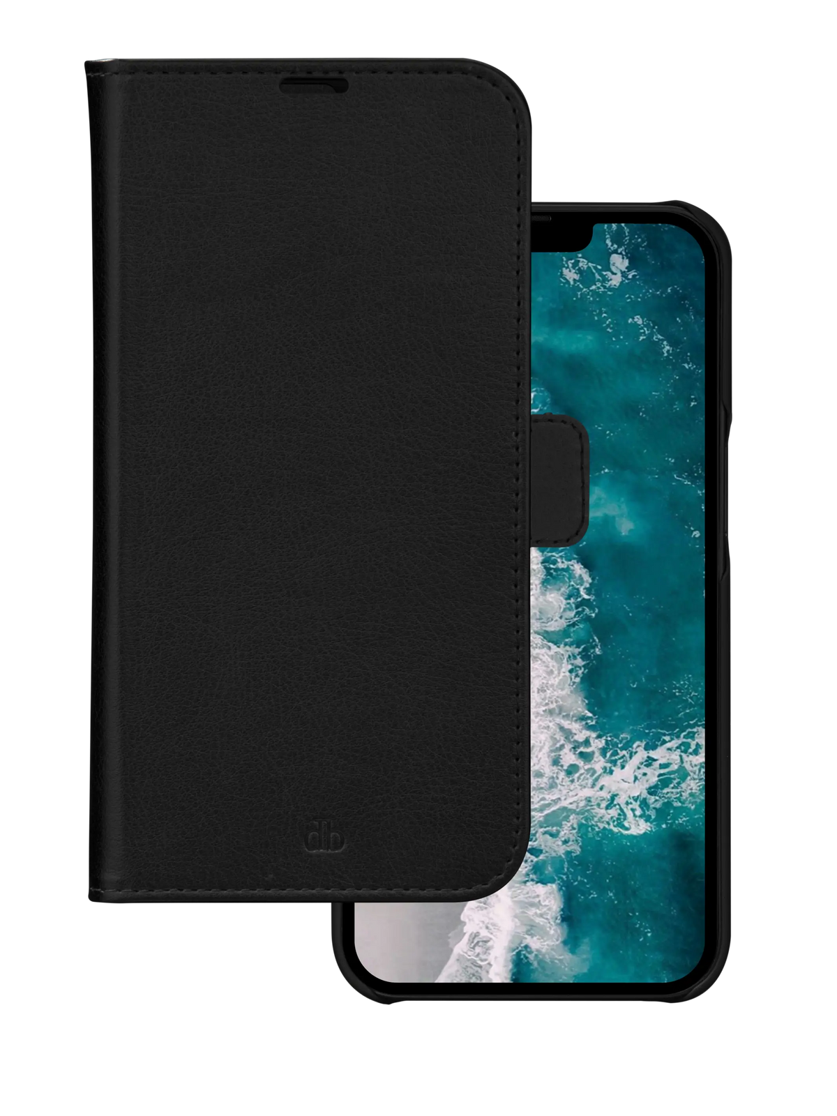 Cover Dbramante1928 per iPhone 14 Plus – Stockholm 2-in-1 Wallet + Magnetic Cradle - Nero