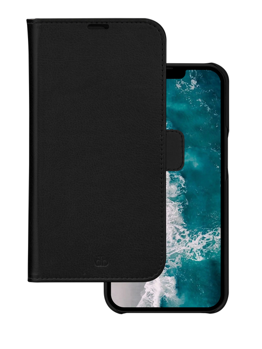 Cover Dbramante1928 per iPhone 14 Plus – Stockholm 2-in-1 Wallet + Magnetic Cradle - Nero