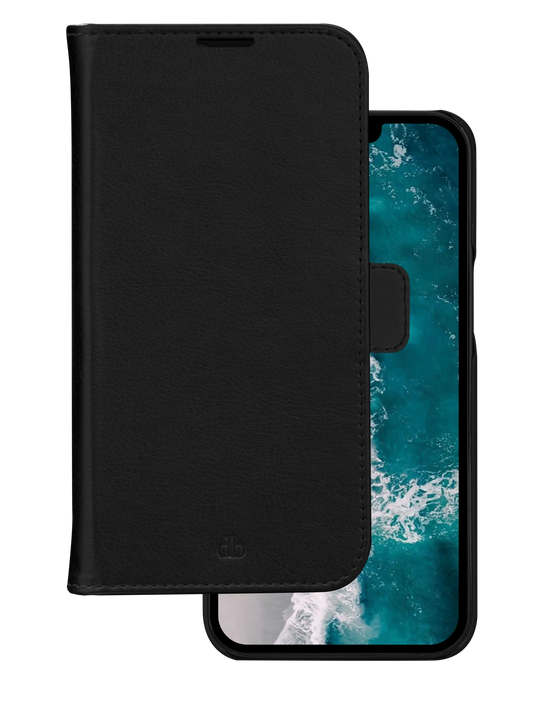 Cover Dbramante1928 per iPhone 14 Pro Max – Stockholm - 2-in-1 Wallet + Magnetic Cradle - Nero