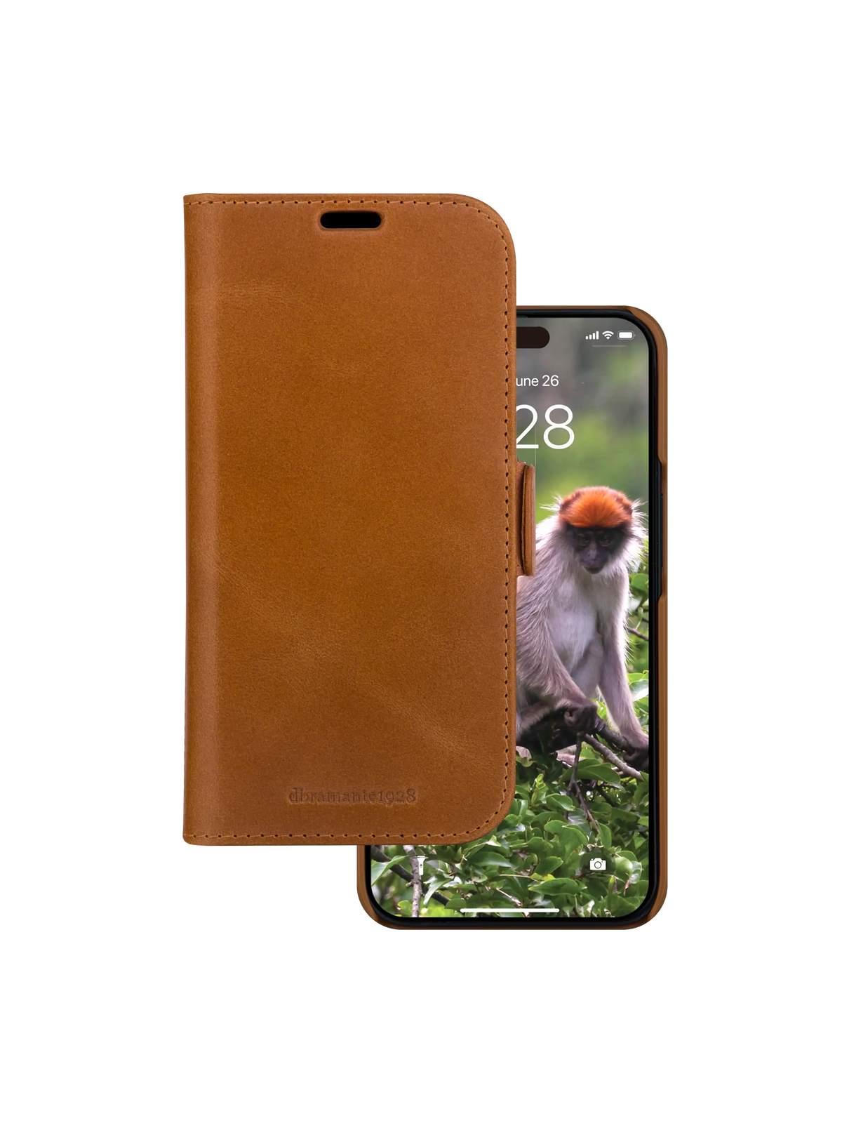 Cover Dbramante1928 per iPhone 15 Pro – Lynge 2-in-1 Wallet Magnetic Case - Tan
